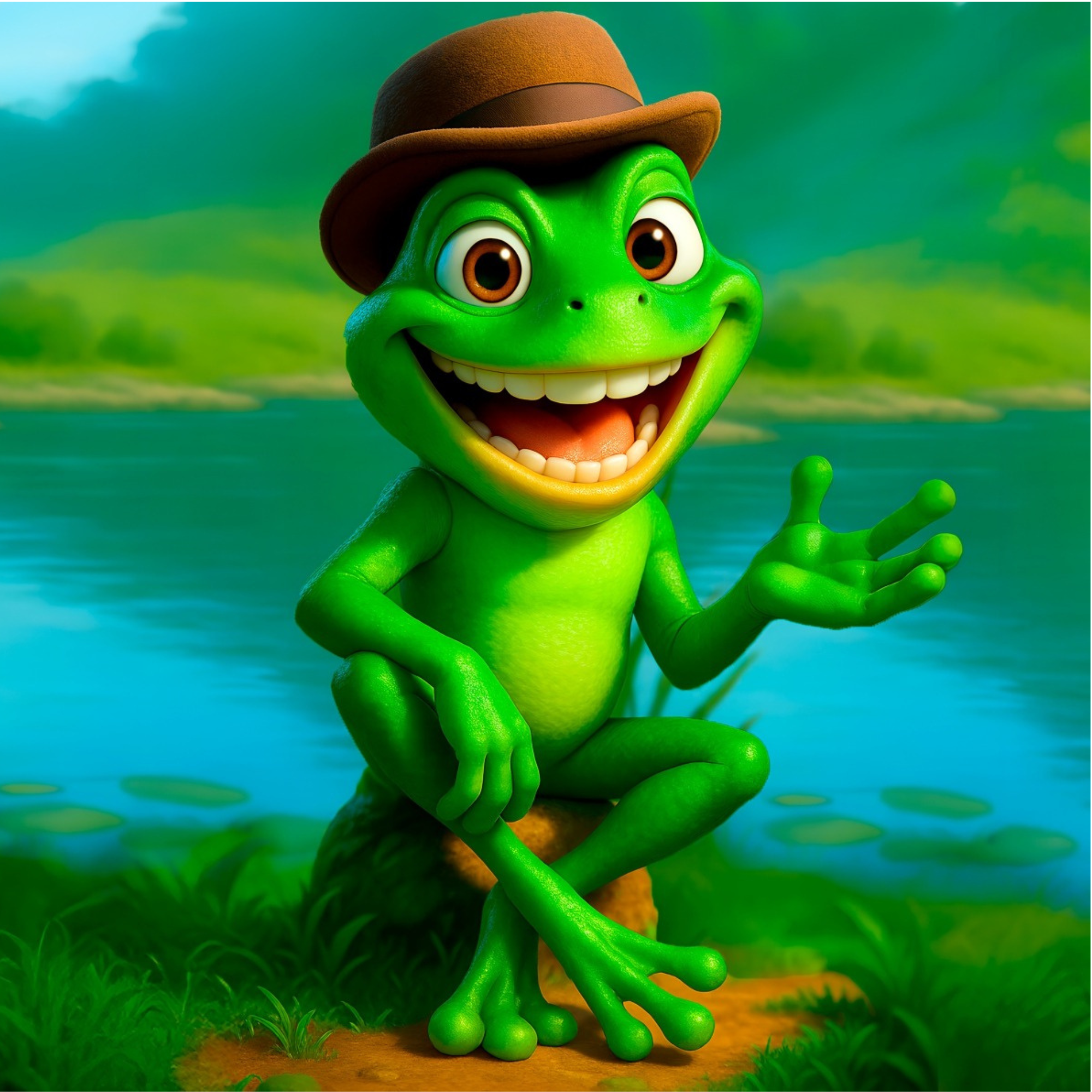 Ilustração do Sapinho Tião